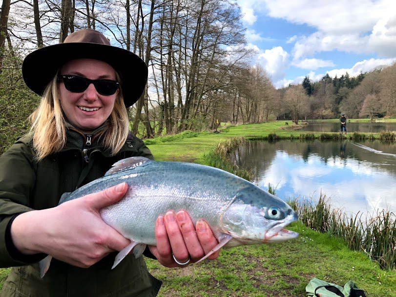 First trout for Antonia